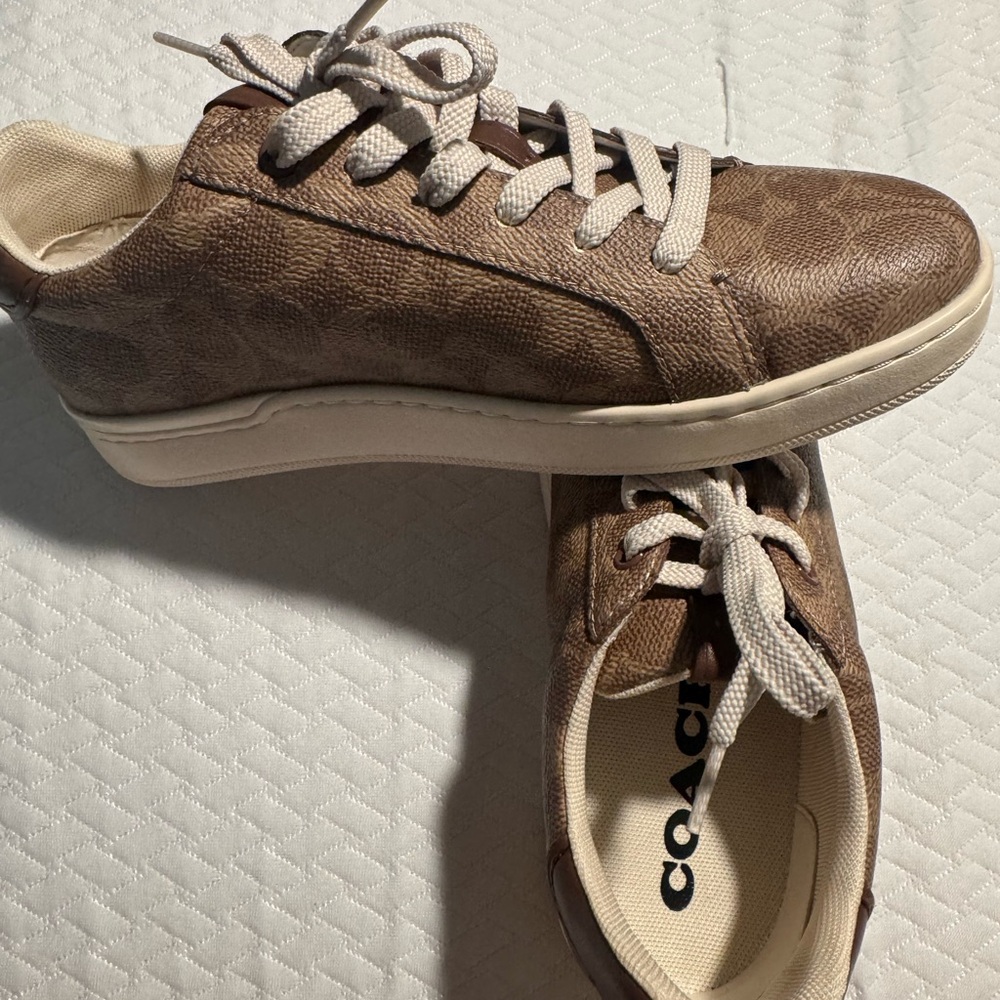 Coach Brown Leather Women's Sneakers